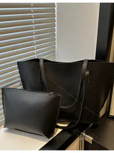 Large Capacity Casual Satchel Backpack, Fashionable PU Material Shoulder Bag, Inner Pocket Design, Ideal for Students & Commuters