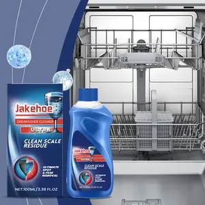 Jakehoe Dishwasher Cleaner Removes Stains Oil Water Stains Household Kitchen Dishwasher Cleaning Liquid