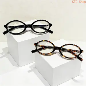 Valentine’s Day Gift Set for Him & Her – 2-Pack Unisex Oval Blue Light Blocking Glasses, Anti-Fatigue Clear Lens Eyewear with UV Protection, Ideal Gaming Computer Glasses for Office Work Study Daily Screen Use