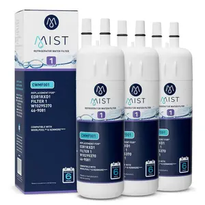 Mist EDR1RXD1 3pk Refrigerator Water Filter Replacement for Everydrop Filter 1, Whirlpool WHR1RXD1 - NSF 42 & 372 Certified
