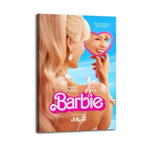 BarbiePoster Oil Painting Printing Office Bedroom Aesthetic Decoration Canvas Wall Art Bar Cart Decor Aesthetic Prints Painting Decor
