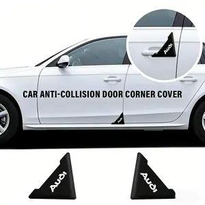 2PCS Silicone Car Door Corner Protector, Anti-Collision Scratch-Resistant Cover for Audi A3/A4/A5/A6/Q1/Q2/Q3/Q5/B6/B9, Durable Stylish Auto Door Edge Guard