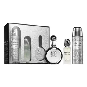 Lattafa | Fakhar Man Gift Set | Men's Fragrance | 50 ML - 200 ML | Eau De Parfum + Perfumed Body Spray | Citrus - Spicy & Woody