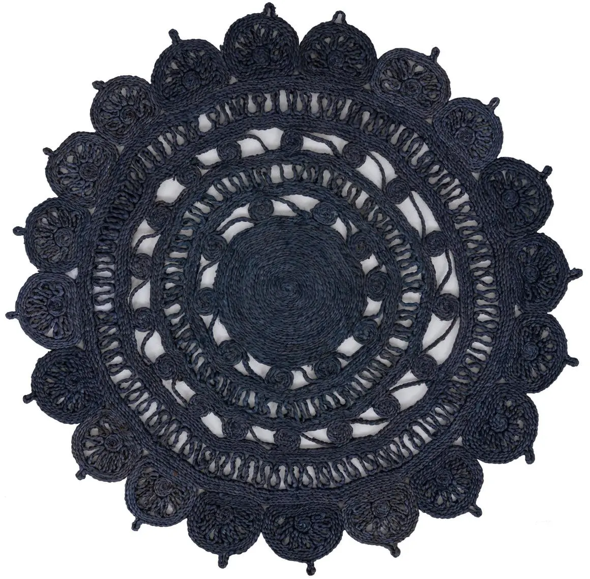 Navy Blue 4' 1 x 4' 1