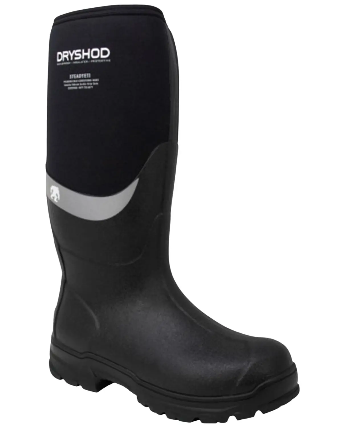 Dryshod Men's Men'S Steadyeti Hi-Cut Genuine Vibram Arctic Grip Pull On - Syt-Mh-Bk