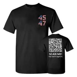 Trump YMCA QR Code Dance Unisex Shirt, Funny President Trump Shirt, Trump 45 47 Shirt, Gift For Trump Supporters, Full Colors, Full Sizes Graphic Printed Unisex Classic Cotton T-Shirt
