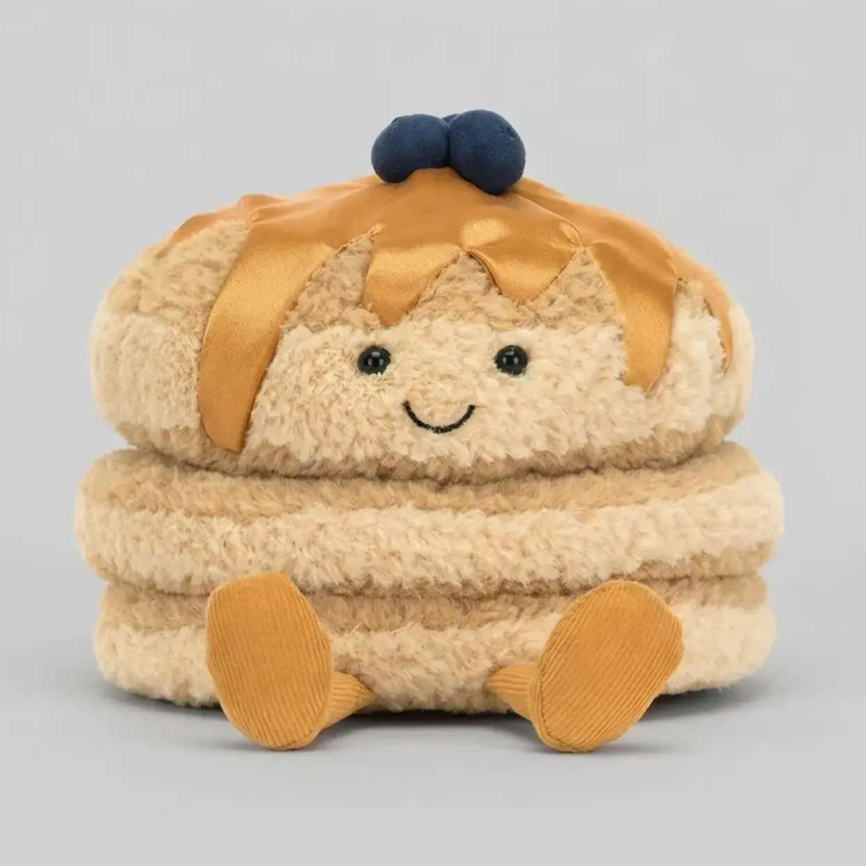 Jellycat Fran Pancakes Plush – Cute Breakfast Food Stuffed Animal, Soft Plushie, Cozy Kitchen Decor, Collectible Gift for Plush Lovers