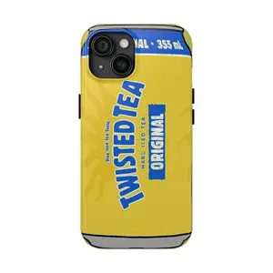 Twisted tea cartoon Phone Case, Twisted tea hard iced tea original Cover for iPhone 16/15/14/13/12/11/X/XR/XS 8 Plus