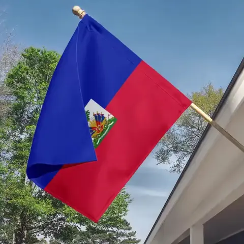 Haitian Flag  Drapo Ayisyen 3x5 Ft | Durable 150D Polyester | Vibrant Colors, Brass Grommets, Indoor/Outdoor Use