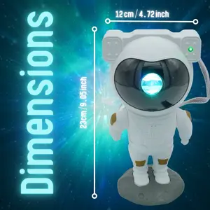 Kids Star Projector Night Light with Remote Control, 360° Adjustable Astronaut Design, Galaxy Nebula - Perfect for Bedtime