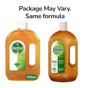 Dettol Antiseptic Disinfectant Liquid 750ml - Effective Disinfection Solution for Various Surfaces