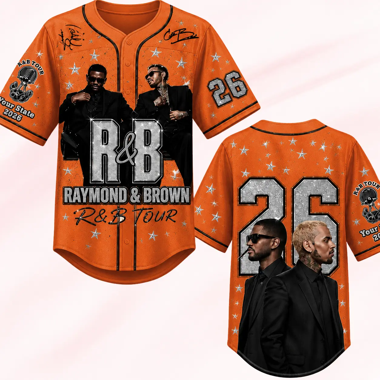 [X-26] The R&B Music Art 2026 Raymond&Brown Music Art 2026 | Over Sublimation Print Breathable Mesh Construction Streetwear-Fit