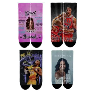 Unisex Sublimation Mid-Calf Socks Variety - Extra Soft Fabric Inspirational Sporty Designs Fits All Sizes