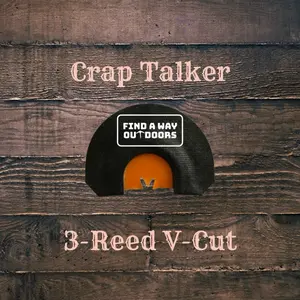 Crap Talker - 3 Reed V-Cut - Diaphragm Turkey Call