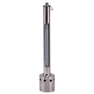 Aquarium glass thermometer, stainless steel marine aquaculture thermometer, water temperature gauge, freshwater surface thermometer