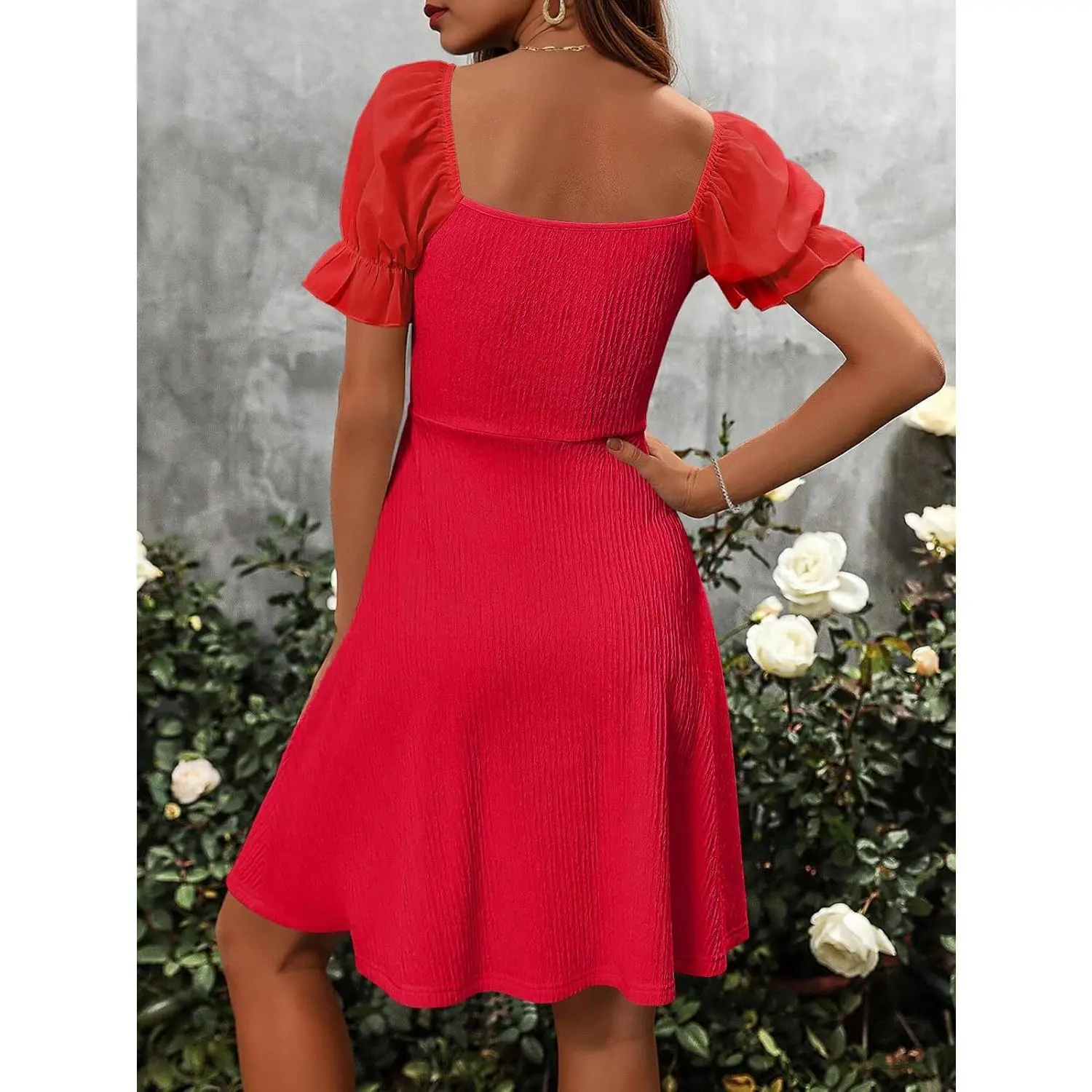 women's ivory dresses Lady Black Tie - Alisha Gown - Ivory - Tulle A-line Dress With Open Back