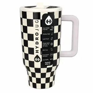 Hydro Style 40oz Insulated Tumbler – Leakproof Stainless Steel Drinkware for Car, Office & Outdoor Use vacuum flask
