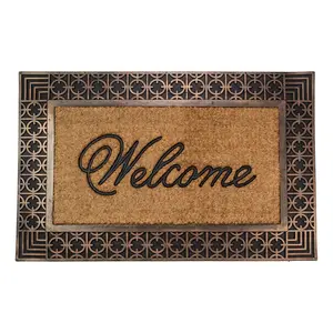 Northlight Coir Rectangular "Welcome" Doormat 23" x 35"