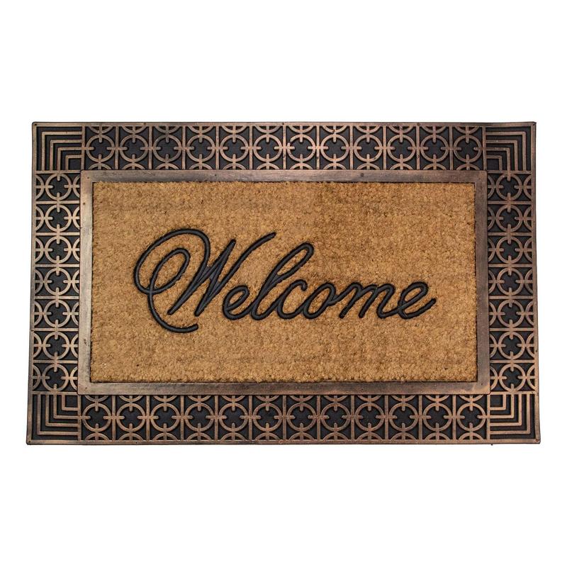 Northlight Coir Rectangular "Welcome" Doormat 23" x 35"