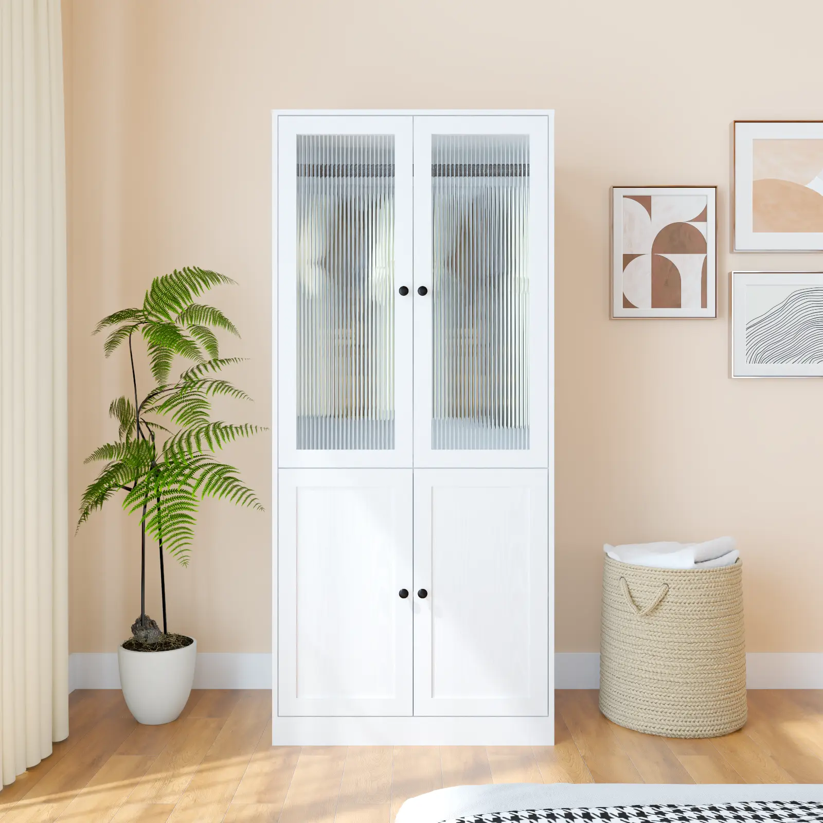 B (4 Doors + Shelves)