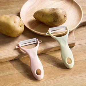 Ceramic Fruit Potato Paring Knife Kitchen Multi-purpose Planer Knife Household Scraper Knife, Melon Planer, Reusable Pear Peeler, Carrots Peelers, Kitchen Tools, Kitchen Stuff, Kitchen Gadgets