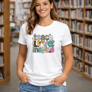 Teach Love Inspire Shirt Teacher T-Shirt