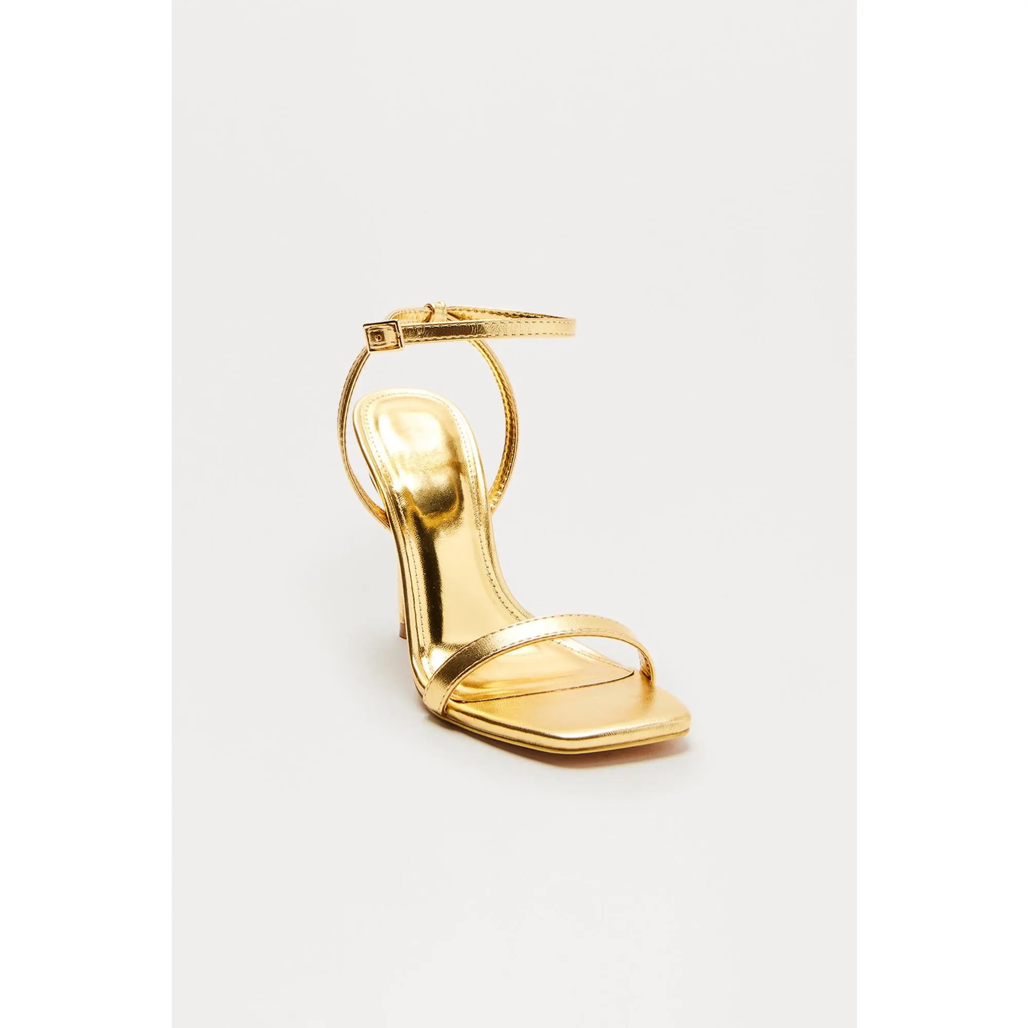Serefina Ankle Strap Heels - Gold