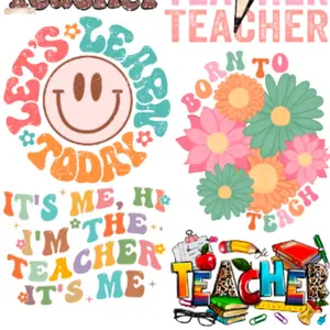 Teacher Designs Direct to film Transfers Gangsheet 22x60