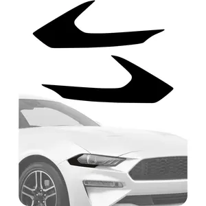 Headlight Side Marker Tint Vinyl Head Light Tint Film Precut Overlay Wrap Cover Compatible with 2018-2021 Ford Mustang