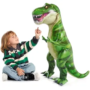 37 T.rex Dinosaur Inflatable for Party Decorations, Tyrannosaurus Rex Inflatable Toy, Dinosaur Birthday Party Gift for Kids and Adults