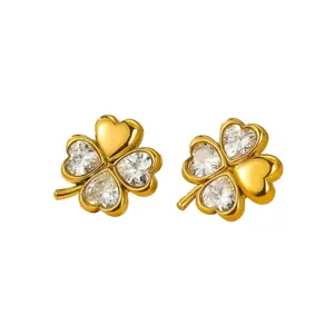 Lucky Earrings - 18k Gold Plated Stainless Steel