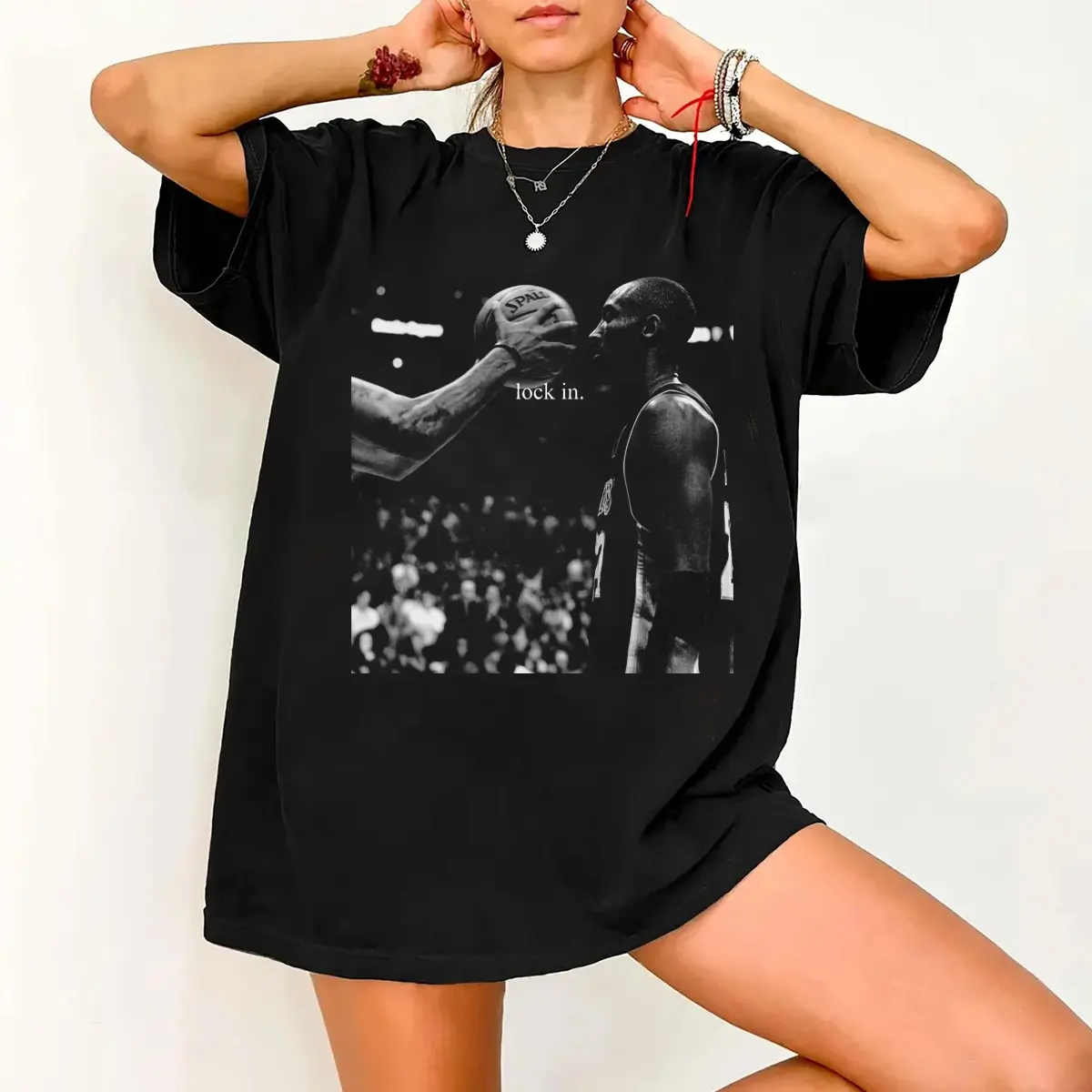 Kobe Bryant Lock In Motivational Shirt, 90s Retro Iconic Kobe Graphic Tee, Basketball Fan SweatShirt, Full Size Gift For Fan