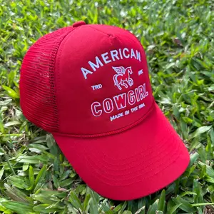 American Cowgirl Trucker Hat – Vintage Western Style Mesh Cap, Embroidered Rodeo Cowboy Hat for Women & Men, Country Western Fashion Baseball Cap
