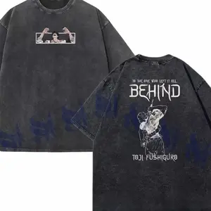 Embroidered Anim3 Shirt, Tenyo Jubaku, Sorcery Battle, Graphic tee, Fashion Cotton, Streetwear, Full Colors, For Men, For Women G