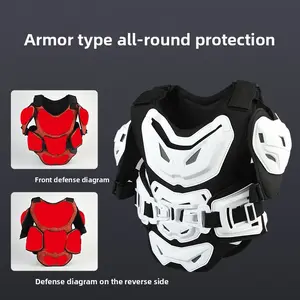 Motorcycle Rider Off-Road Equipment Chest Armor Riding Back Armor Anti-Drop Breathable Vest Ribs