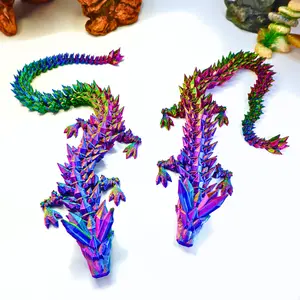 19IN Crystal Dragon - Home Decor