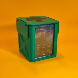 Green Slab Commander Deck Box For Magic The Gathering MTG Deck Box Fits 100 Double Sleeved Cards TCG Deco Box Double Front Display Commander