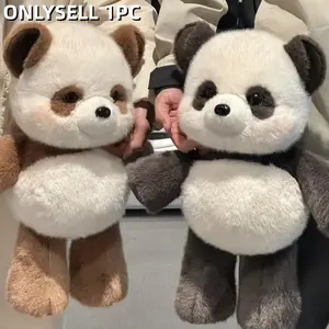 Panda Plush Toy, Cute Huggable Stuffed Animal Panda Doll, Soft Cuddly Plushie, 45cm Fluffy Panda Pillow, Perfect Gift for Kids, Adults, Home Decor