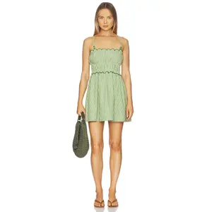 MINKPINK Capri Mini Dress in Green Stripe