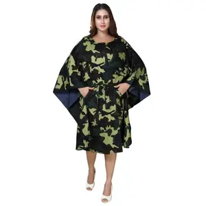 Denim Reversible Poncho