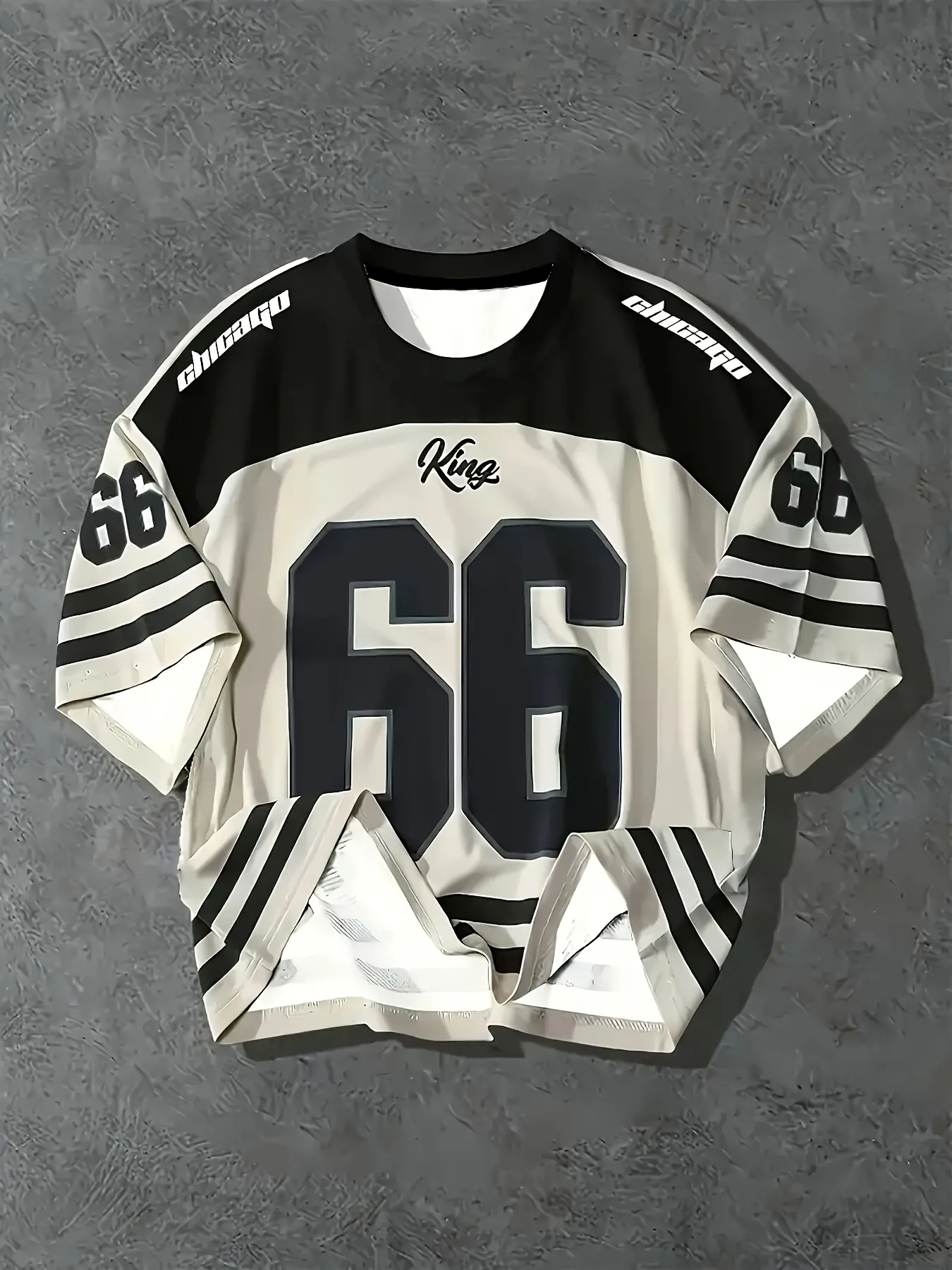 A Fashionable Men's Round-neck Short-sleeved T-shirt Sport Tee with a Number 66 Pattern, Suitable for Men's Outdoor Casual Outings in Summer, Athletic Fashion Casual Sports Tops Casual Athletic Wear