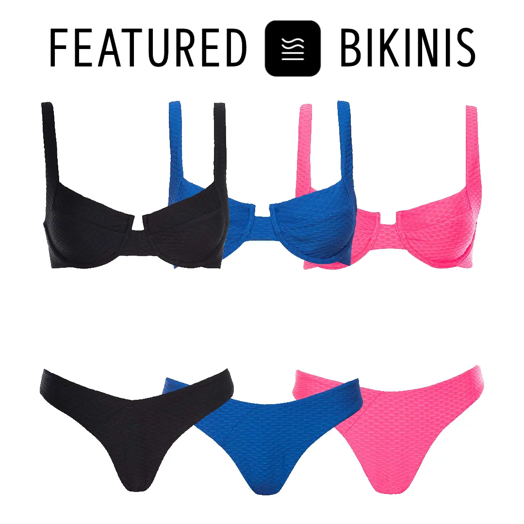 Vetchy Featured Products - Laguna Bikini, Swimsuit, Women's Two Piece Set, Beach Clothing Premium Lurex Fabric