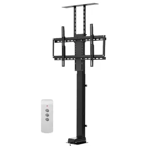 VEVOR Motorized Ceiling TV Mount, TV Wall Mount for 32 to 65 Inch TV, Electric Adjustable Ceiling TV Mount, Motorized Flip Down TV Mount Bracket with Max VESA 24x 24 in, Fits TVs Up to 88 lbs