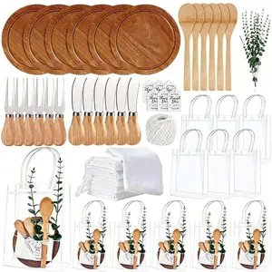 55-Pack Premium Baby Shower Game Prizes & Party Favors - 6 Sets Round Cheese Board for Baby Shower,  Bridal Shower