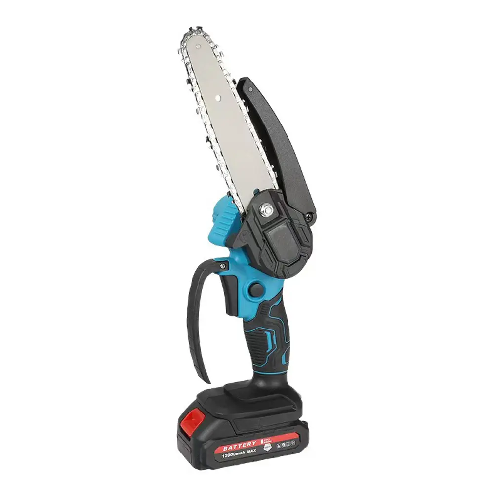 Mini Wireless Lithium Battery Chainsaw Cutting Tool, 4 or 6 Inch Option, Lightweight Garden Electric Pruner, Portable Outdoor Tools Set, Battery Powered Chainsaw, Handheld Chainsaw