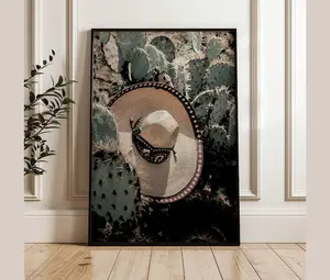 [UNFRAMED POSTER] Classic Mexican Wall Print Mexico Desert Art Chicano Decor