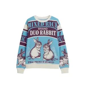 Olive and Bette's - Rabbit Hand Block Printed Sweatsuit