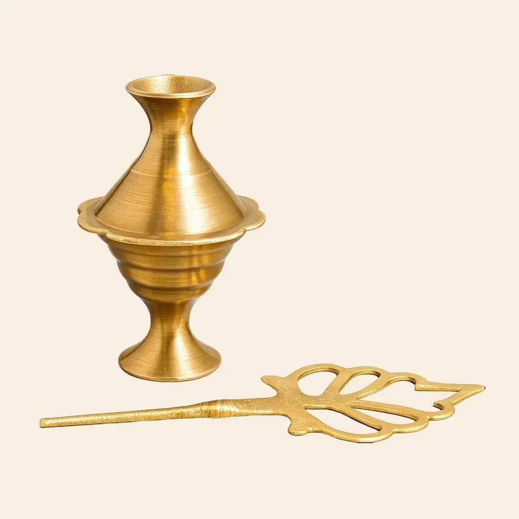 High-Quality Arabic Kohl Stick Brass Bottle – New Mineral Formula