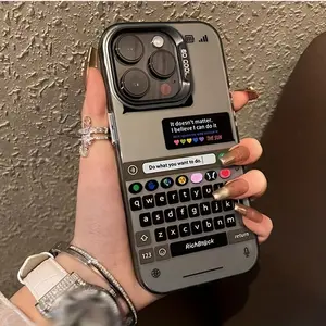 Apple Phone Case Keyboard, Compatible with iPhone X/XS/XR/XS Max/11/12/13/14/15/16/17 Pro Max, Perfect Gift for Couples, Women, Girls