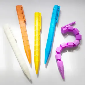 Creative Pencil Shaped Pen Whip, Fun Healing Style, Chain Connection Smooth Play, Anxiety Relief Toy, Teenager Adult Stress Reliever, Stress Relieving Accessory